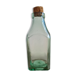 Bouteille en verre souffl vert