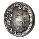 Bouton de meuble ancien vieil argent style louis xv