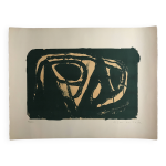 Bram van velde, mp 023, 1963. lithographie originale signe au crayon