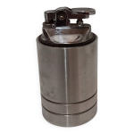Briquet de table en acier chrom, vintage annes 1970