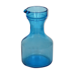 Broc  eau pichet en verre bleu