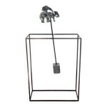 Bronze ancien lphant  bascule par charlotte champion (1969)