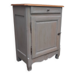 Buffet 1 porte en bois patin gris