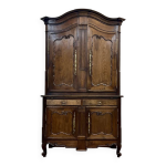 Buffet 2 corps en ch�ne et ch�taignier, travail breton, fin 18�me