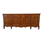 Buffet 4 portes en merisier style louis xv
