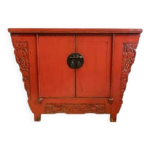 Buffet ancien chinois laque rouge