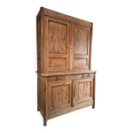 Buffet ancien fran�ais en ch�ne vaisselier deux parties avec tiroirs et quatre portes