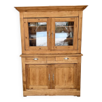Buffet ancien en pin massif deux corps