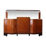 Buffet art déco, Ébène de macassar et loupe de noyer, 1920 - 1930 Buffet art déco, Ébène de macassar et loupe de noyer, 1920 - 1930