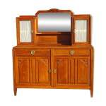 Buffet art déco avec miroir et guérites Buffet art déco avec miroir et guérites