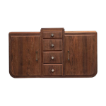 Buffet art déco en palissandre et marbre, rénové Buffet art déco en palissandre et marbre, rénové