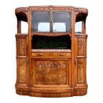 Buffet art déco plateau marbre, meuble vaisselier ancien Buffet art déco plateau marbre, meuble vaisselier ancien