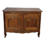 Buffet bas normand sculpté en chêne xix ème Buffet bas normand sculpté en chêne xix ème