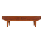 Buffet bas en teck, design danois, annes 1960, production : danemark