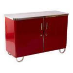 Buffet bauhaus laqu rouge, annes 1930