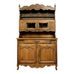 Buffet bibliothque louis xv provenal a double corps en chne