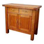 Buffet billot �tabli en ch�ne massif