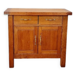 Buffet billot meuble de mtier ancien