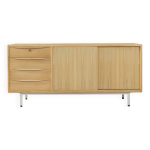 Buffet en bois clair, annes 1950