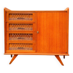 Buffet commode en rotin vintage