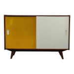Buffet commode u 452 jaune par jiri jiroutek pour interier praha 1960