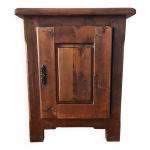 Buffet confiturier brutaliste en bois massif