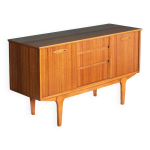 Buffet court jentique rtro en noyer des annes 1960