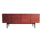 Buffet danois vintage avec tiroirs noirs et blancs Buffet danois vintage avec tiroirs noirs et blancs