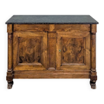 Buffet à demi colonne de style empire en noyer Buffet à demi colonne de style empire en noyer