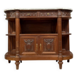 Buffet desserte en enfilade style louis xvi en noyer massif vers 1880