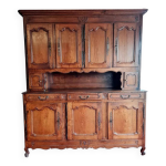 Buffet deux corps poque louis xv en chene massif vers 1750