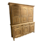 Buffet deux corps louis xv en bois brut