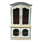 Buffet deux corps sur plinthes louis xiv en chne laqu poque xviiime