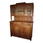 Buffet deux corps vitr en orme