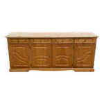 Buffet enfilade anglaise en pin 215cm Buffet enfilade anglaise en pin 215cm