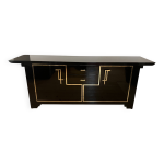 Buffet enfilade des ann�es 1970 laqu� noir