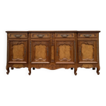 Buffet en enfilade galb style louis xv en noyer et orme