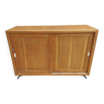 Buffet enfilade, portes coulissantes, vintage années 70 Buffet enfilade, portes coulissantes, vintage années 70
