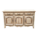 Buffet enfilade rénové en chêne massif du 19ème 190cm Buffet enfilade rénové en chêne massif du 19ème 190cm