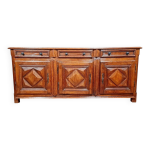 Buffet en enfilade style louis xiii en chne massif vers 1900