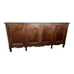 Buffet - enfilade de style louis xv en acajou quatre portes