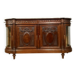 Buffet en enfilade style louis xvi en noyer massif vers 1880