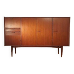 Buffet enfilade vintage (anne 60 - 70) en teck avec secrtaire incorpor