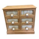 Buffet grainetier en teck massif
