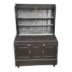 Buffet gris 1910 garde - manger ancien aux accents dors