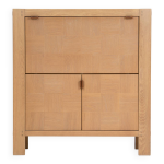 Buffet haut brutaliste en chne - frans defour