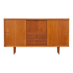 Buffet haut de henry w. klein pour bramin en teck (danemark, annes 1960).