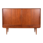 Buffet haut mid - century en teck modle 13 par gunni omann pour omann jun, 19