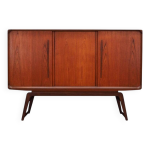 Buffet haut en teck, design danois, annes 1960, production : danemark