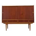Buffet haut en teck, design danois, ann�es 1960, production : danemark